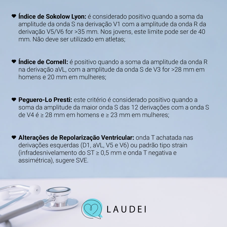 Ecg B Sico Crit Rios Eletrocardiogr Ficos De Sobrecarga Ventricular Esquerda Sve Laudei